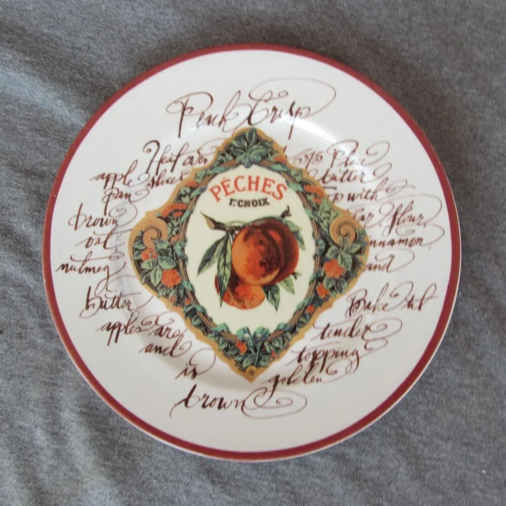 Williams Sonoma Rosanna Italy fruit plates set of 6 (W3262)